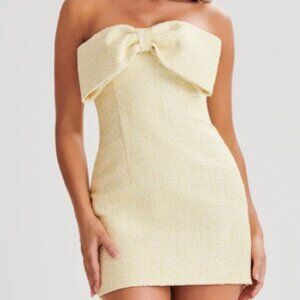 Meshki Yellow Bow Mini Dress